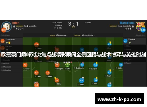 欧冠豪门巅峰对决焦点战精彩瞬间全景回顾与战术博弈与英雄时刻